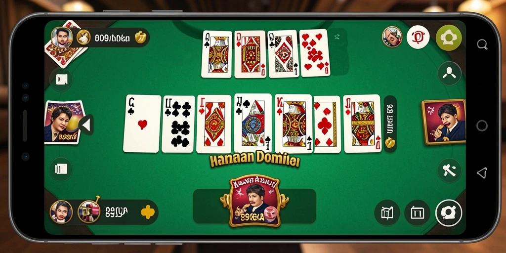 Screenshot utama menampilkan gameplay Domino yang menarik dan interaktif.