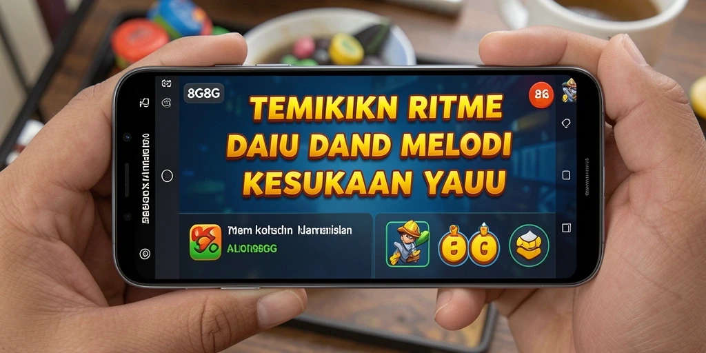 Tangkapan layar gameplay <strong>8G8G</strong> yang menampilkan interaksi musik yang seru.