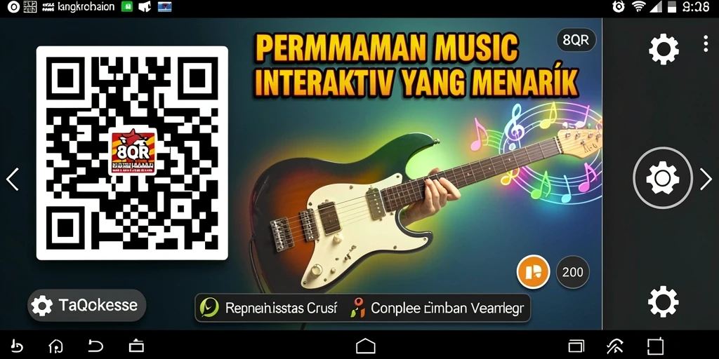 Gameplay seru 8QR menampilkan interaksi musik yang menyenangkan.