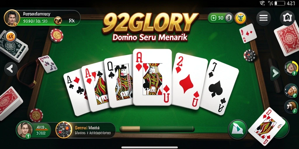 Screenshot gameplay menggambarkan momen seru dalam permainan Domino.