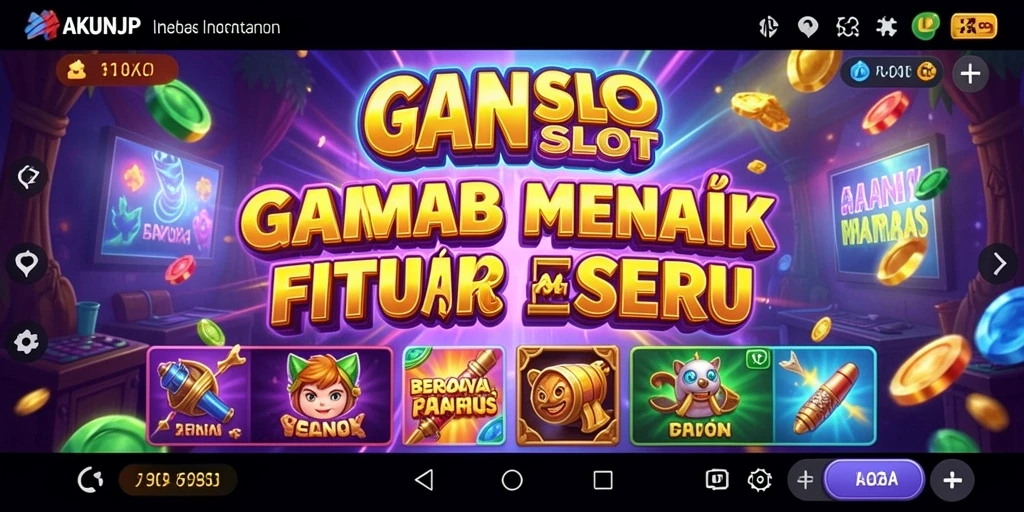 Tampilan gameplay seru di dalam AKUNJP yang memukau.