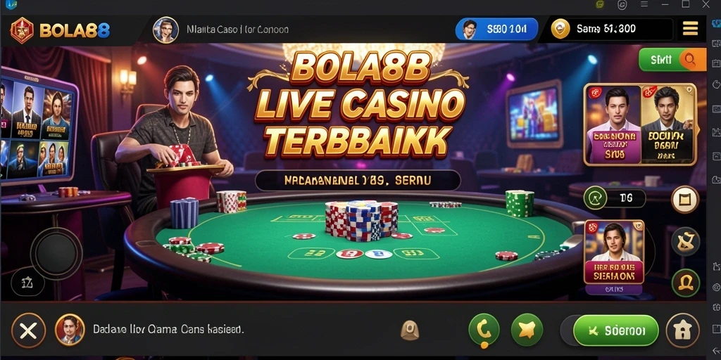 Tampilan gameplay seru di BOLA88 Live Casino.