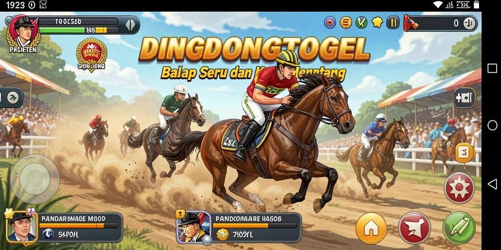 Tangkapan layar DINGDONGTOGEL menampilkan aksi balap yang mendebarkan.