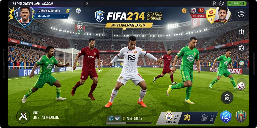 Tampilan gameplay FIFA234 yang penuh strategi dan taktik mendalam.