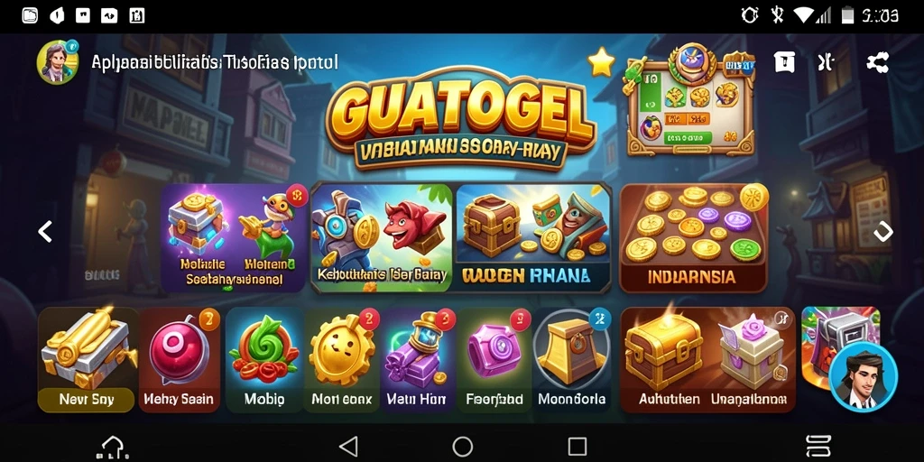 Tampilan antarmuka GUATOGEL yang sederhana dan menarik.