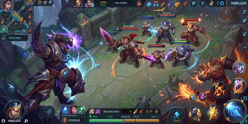 Tampilan gameplay HOKILUCK yang menegangkan dan penuh aksi.
