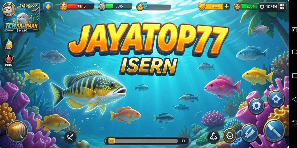 Gameplay JAYATOP77 menampilkan aksi seru menembak ikan.
