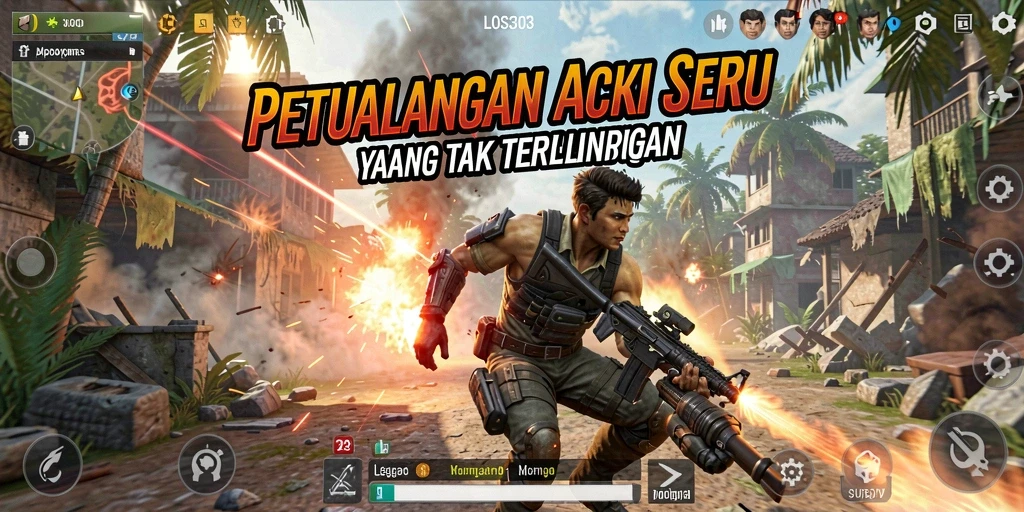 Tampilan gameplay LOS303 yang menegangkan dan penuh aksi.