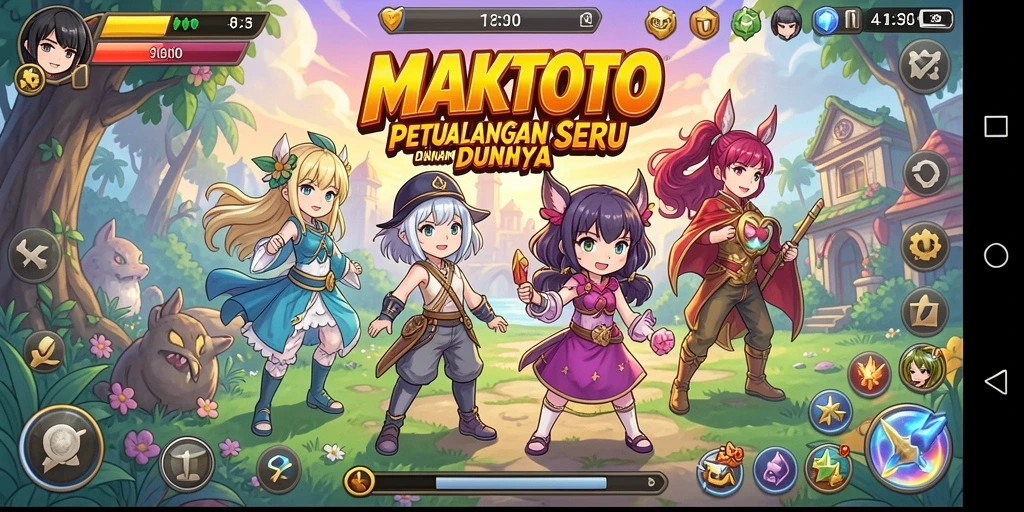 Gameplay seru dan karakter anime yang menawan di MAKTOTO.