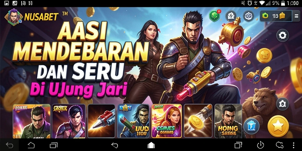 Pengalaman gameplay mendebarkan dari NUSABET dengan berbagai aksi seru.