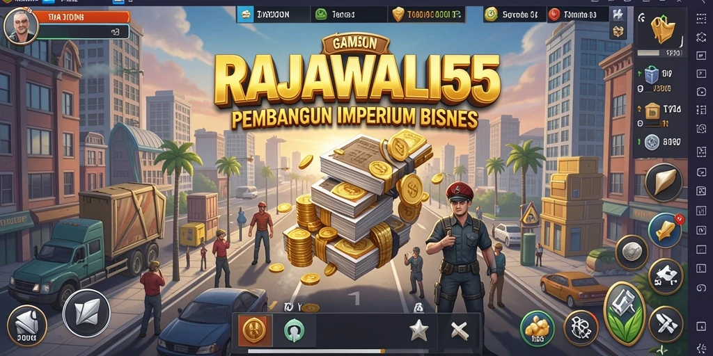 Tampilan gameplay menarik dari RAJAWALI55 yang penuh strategi.