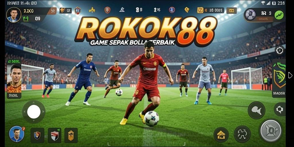 Tampilan nyata permainan sepak bola di ROKOK88