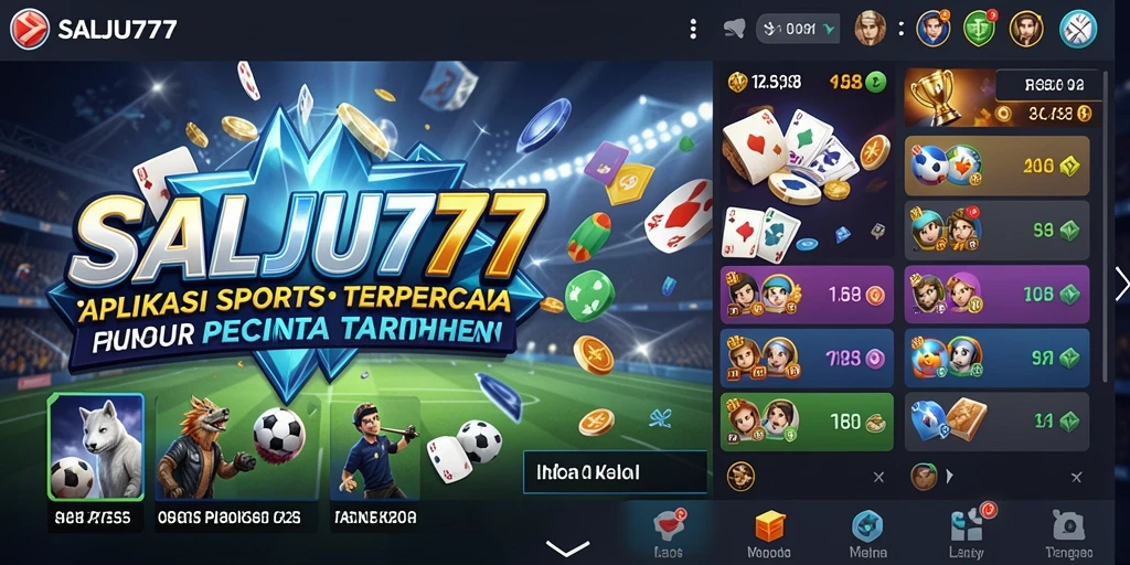 Tampilan screenshot SALJU777 menampilkan momen seru taruhan olahraga.