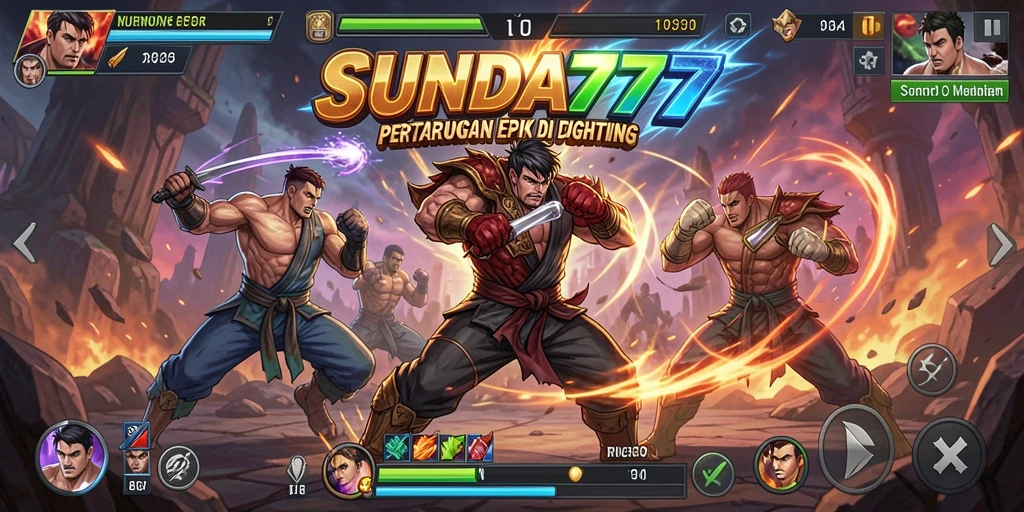 Gameplay SUNDA777 menampilkan pertarungan yang cepat dan seru di arena.