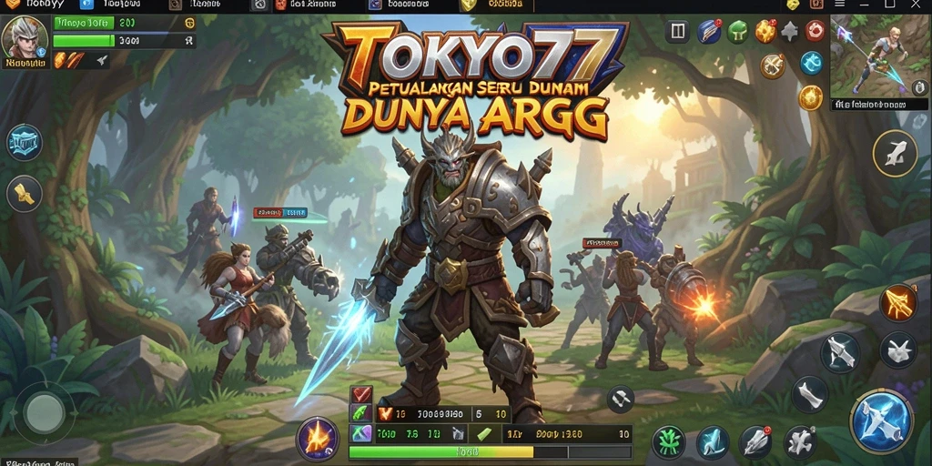 Tampilan menarik dari gameplay seru ARPG TOKYO77.