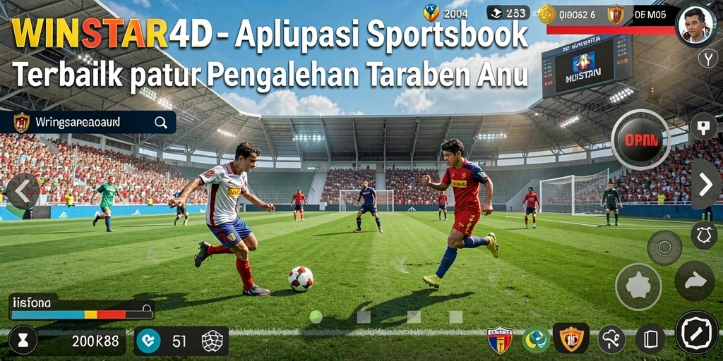 Tampilan menarik dari aplikasi WINSTAR4D dengan fitur taruhan langsung.