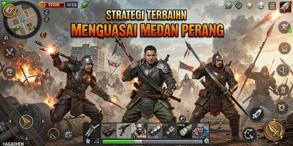Tampilan gameplay YAGAOHEN yang menegangkan dan strategis.